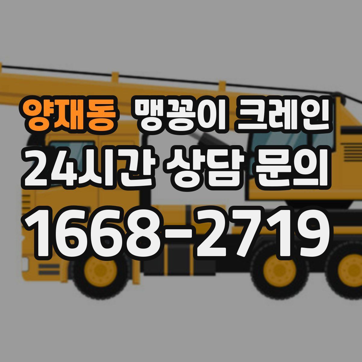 양재동 맹꽁이 크레인