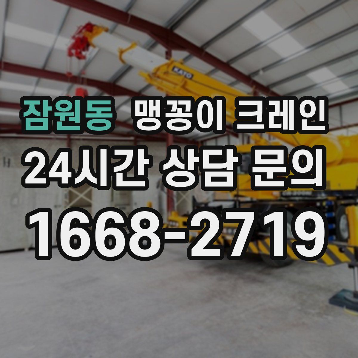 잠원동 맹꽁이 크레인