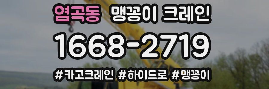 염곡동 맹꽁이 크레인