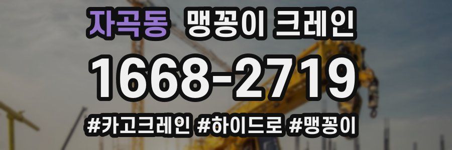 자곡동 맹꽁이 크레인