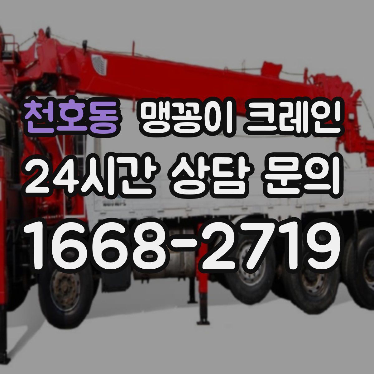 천호동 맹꽁이 크레인