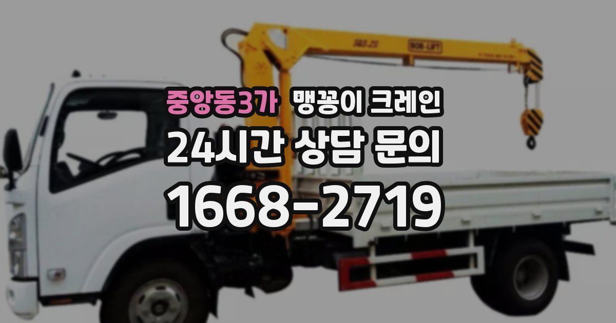중앙동3가 맹꽁이 크레인