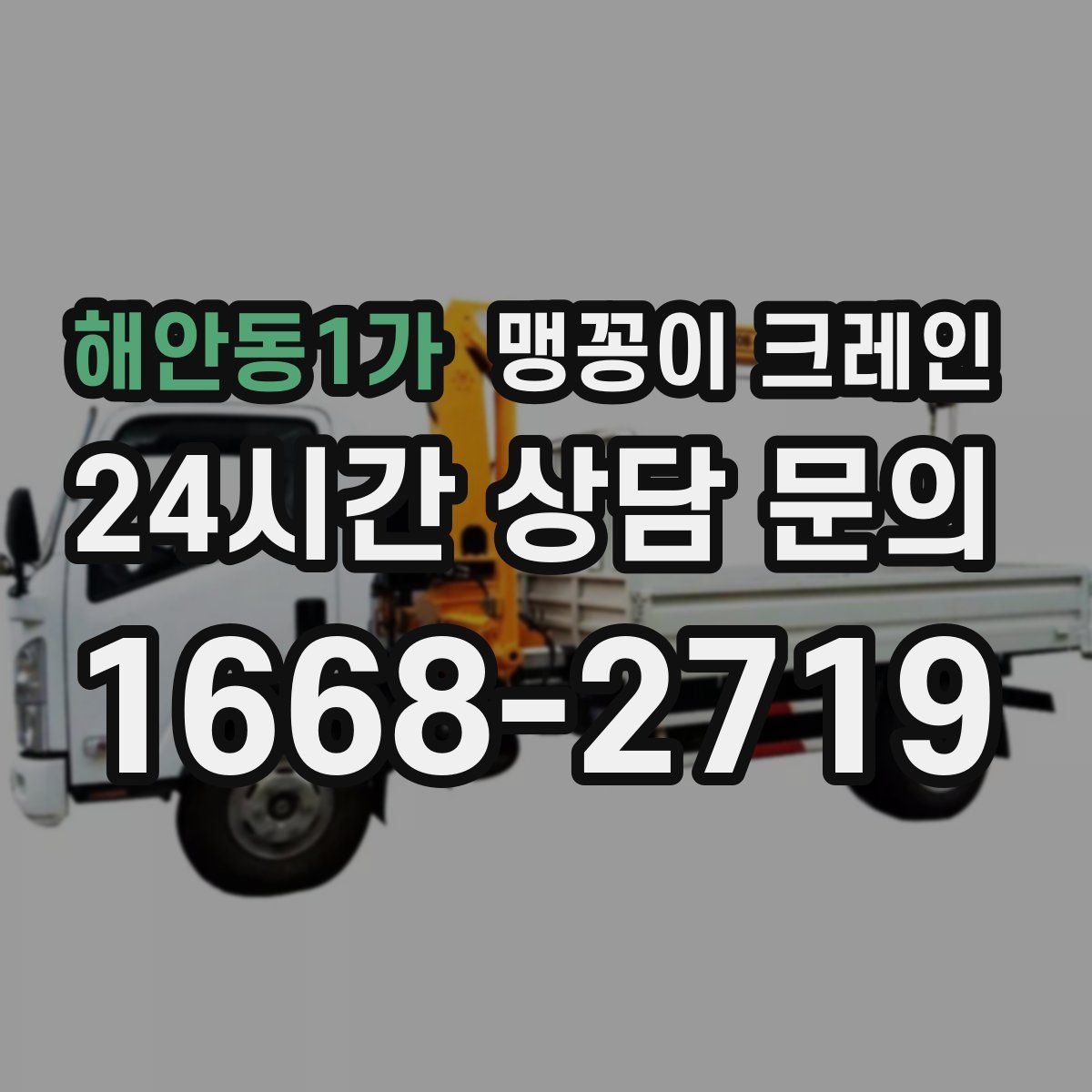 해안동1가 맹꽁이 크레인