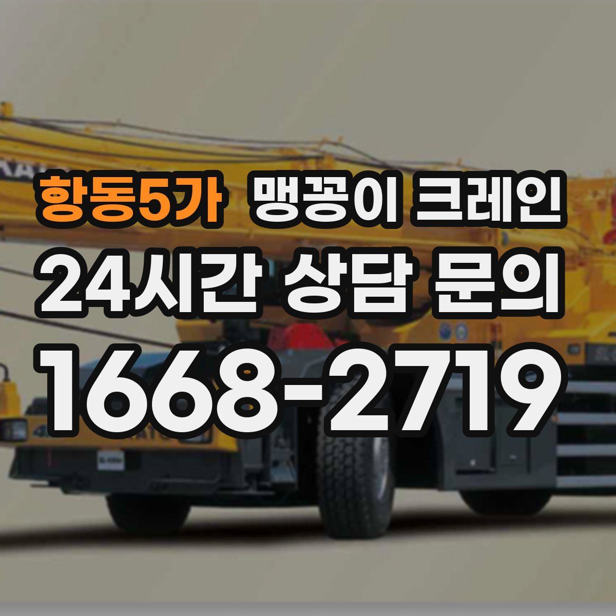 항동5가 맹꽁이 크레인