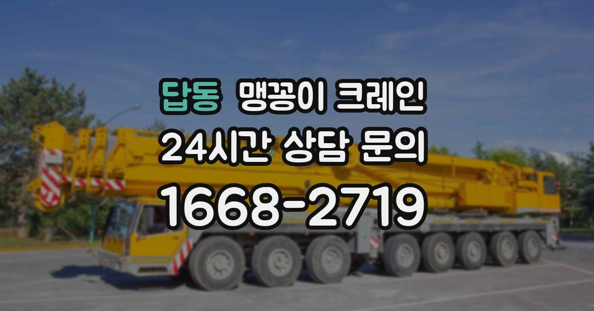 답동 맹꽁이 크레인