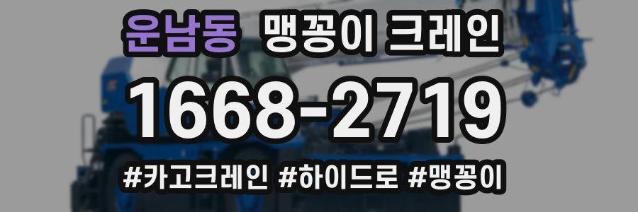 운남동 맹꽁이 크레인