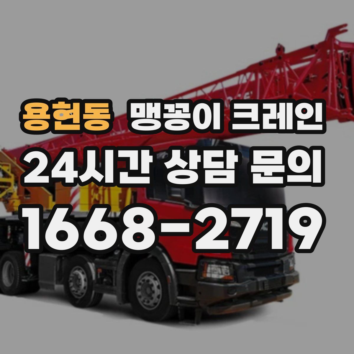 용현동 맹꽁이 크레인