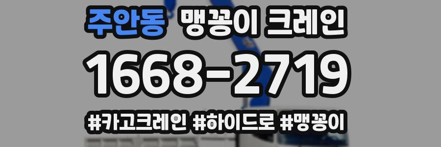 주안동 맹꽁이 크레인