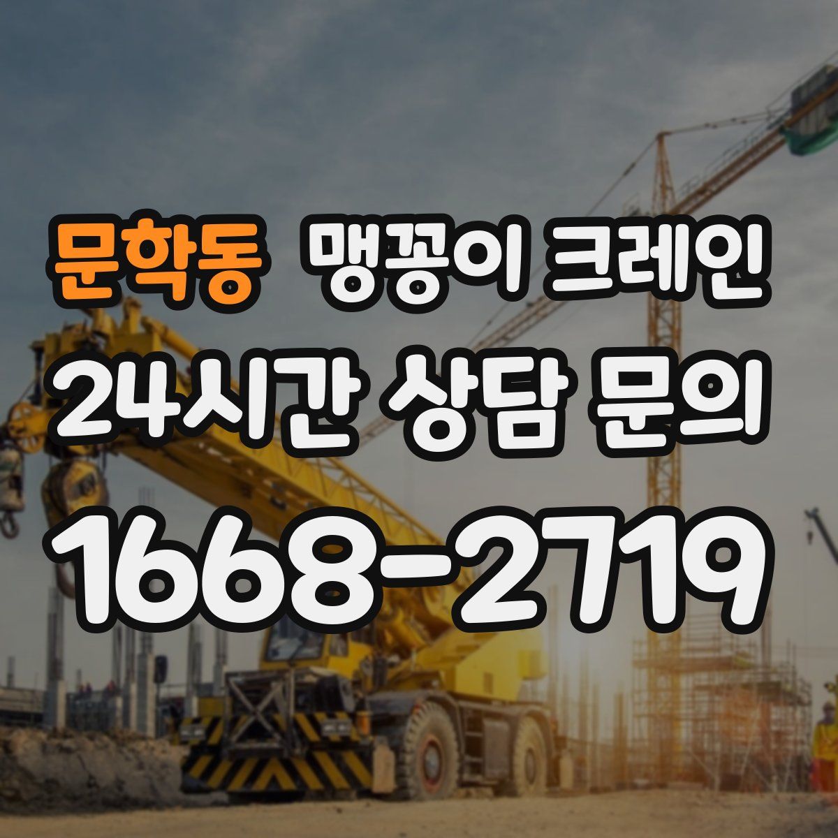 문학동 맹꽁이 크레인