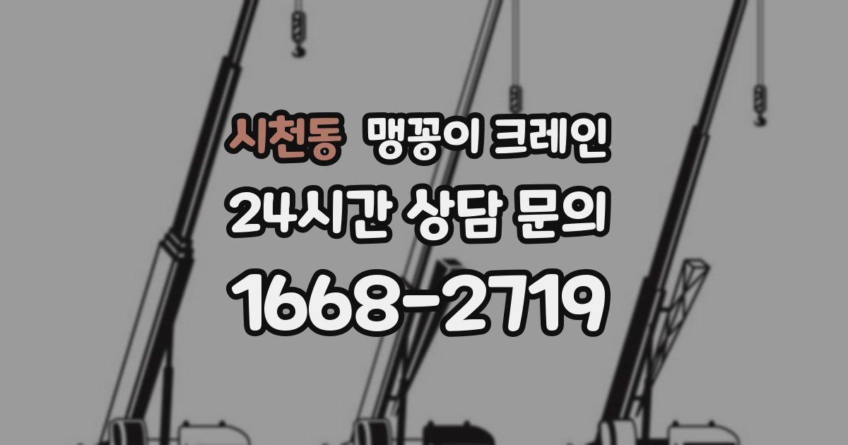 시천동 맹꽁이 크레인