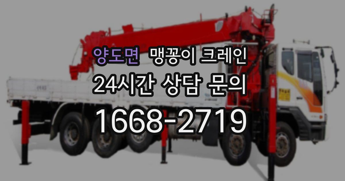 양도면 맹꽁이 크레인
