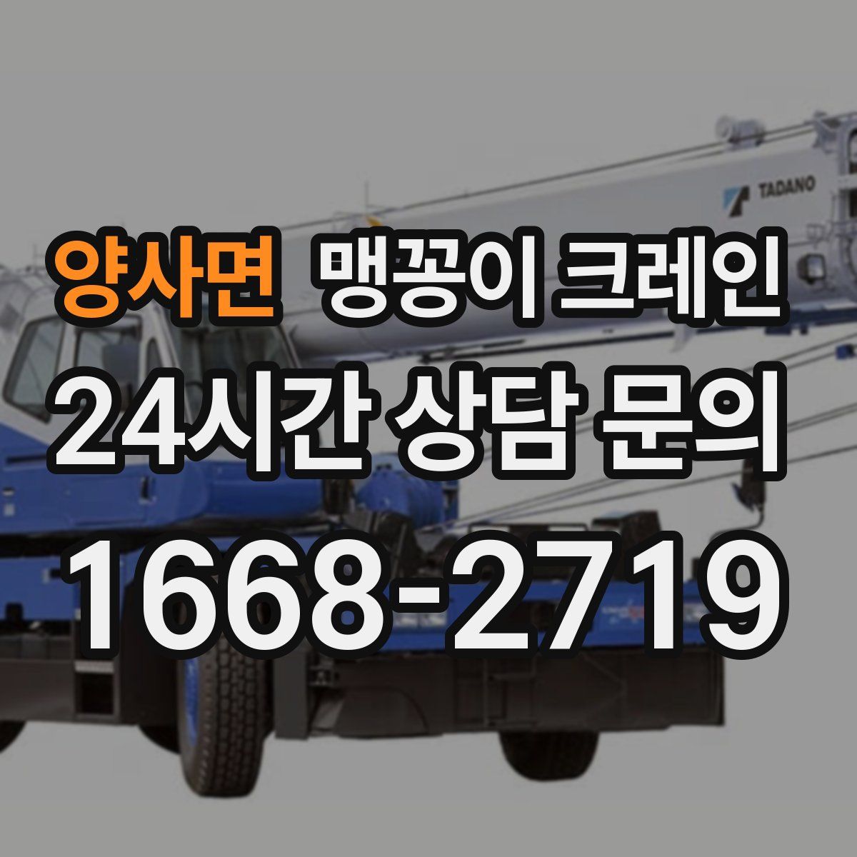 양사면 맹꽁이 크레인