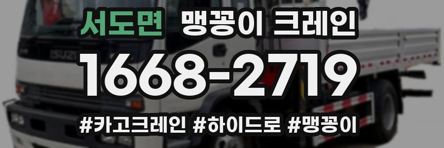 서도면 맹꽁이 크레인