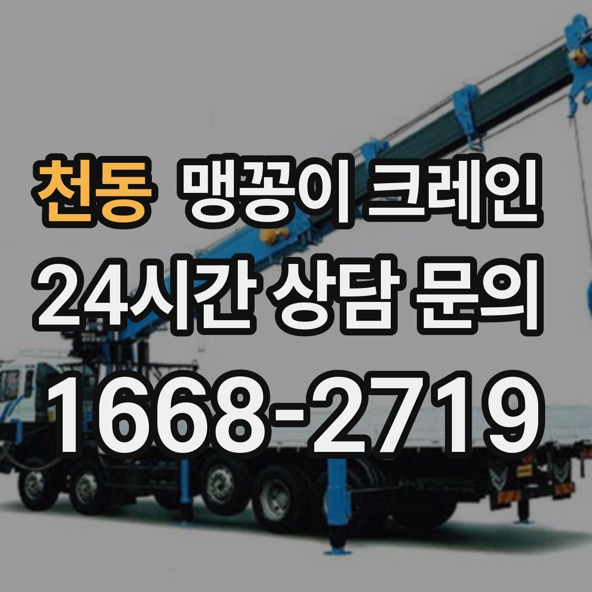 천동 맹꽁이 크레인