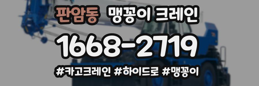 판암동 맹꽁이 크레인