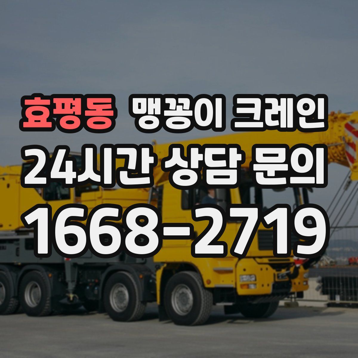 효평동 맹꽁이 크레인