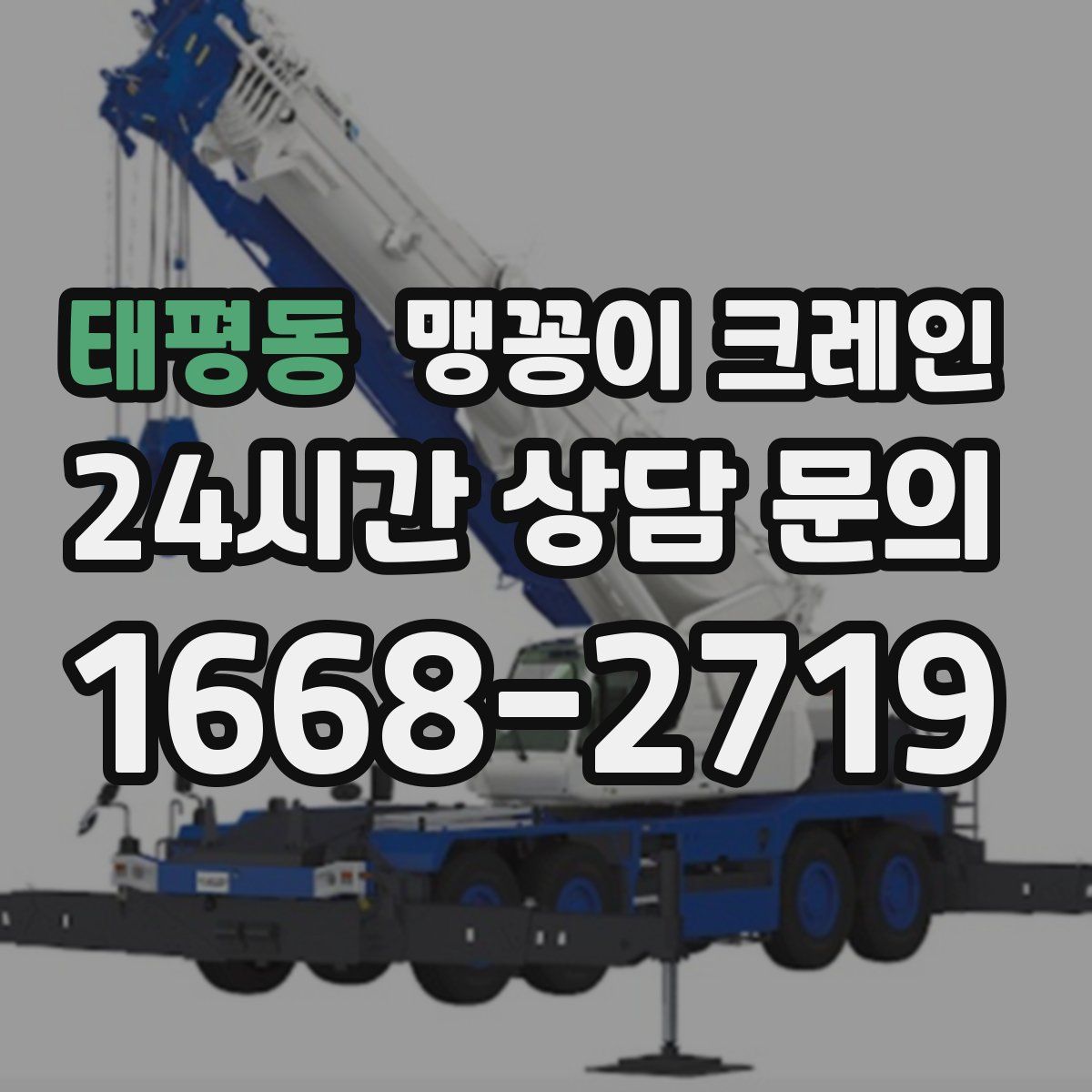 태평동 맹꽁이 크레인