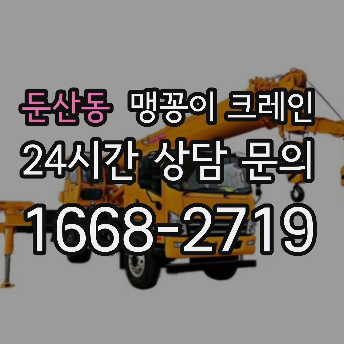 둔산동 맹꽁이 크레인