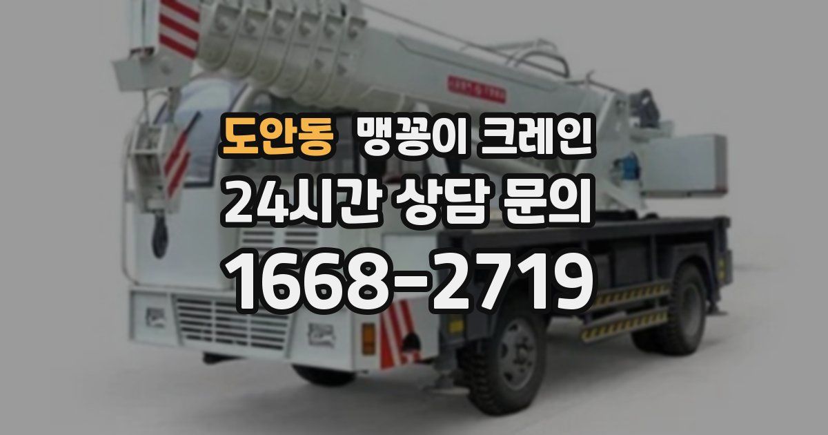 도안동 맹꽁이 크레인