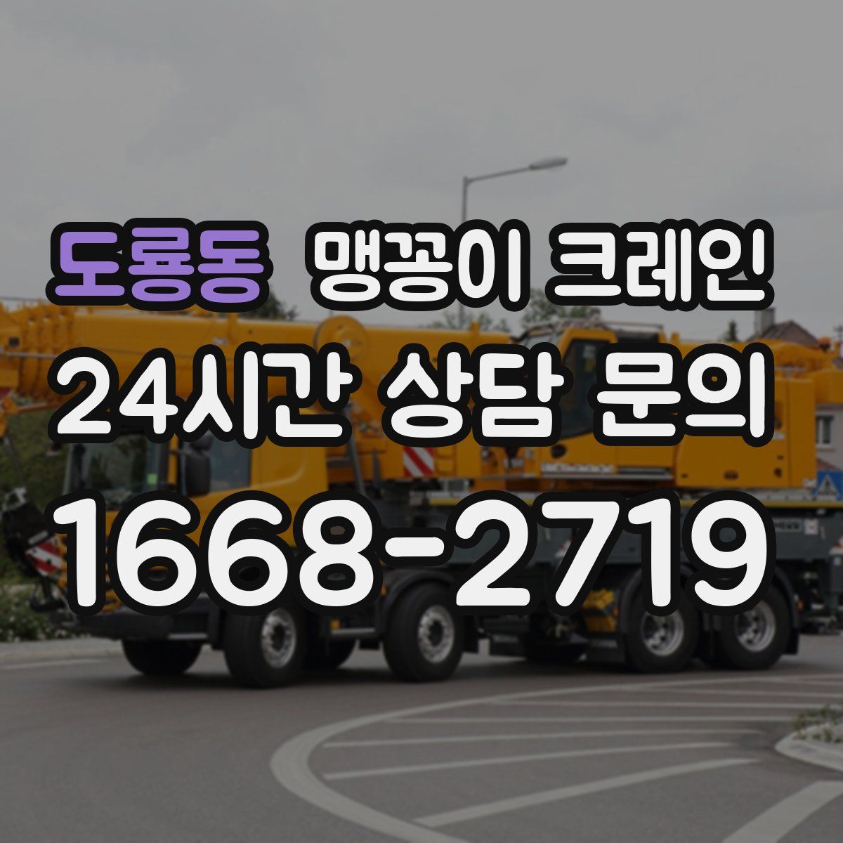 도룡동 맹꽁이 크레인