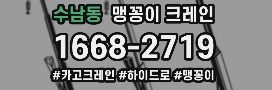 수남동 맹꽁이 크레인