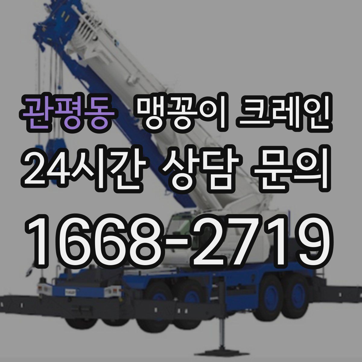 관평동 맹꽁이 크레인