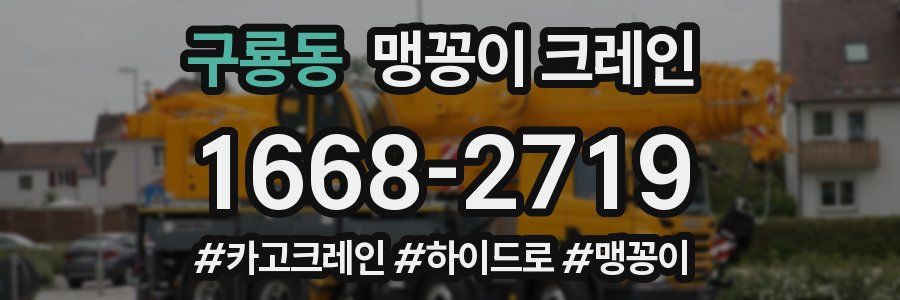 구룡동 맹꽁이 크레인