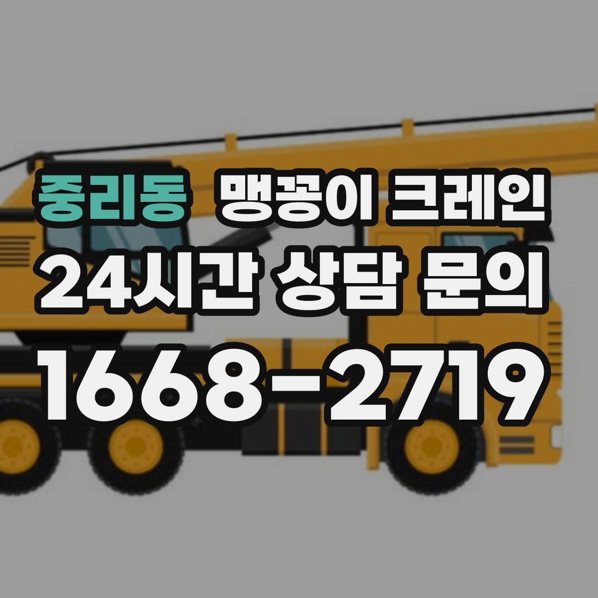 중리동 맹꽁이 크레인