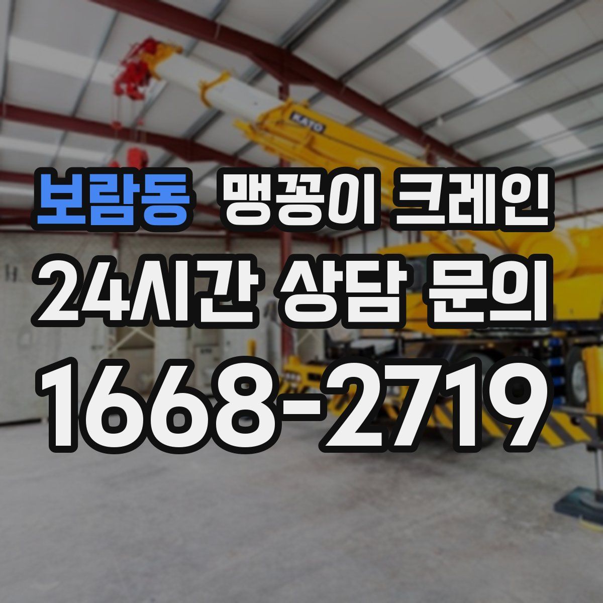 보람동 맹꽁이 크레인