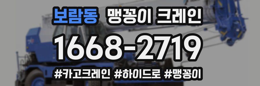 보람동 맹꽁이 크레인