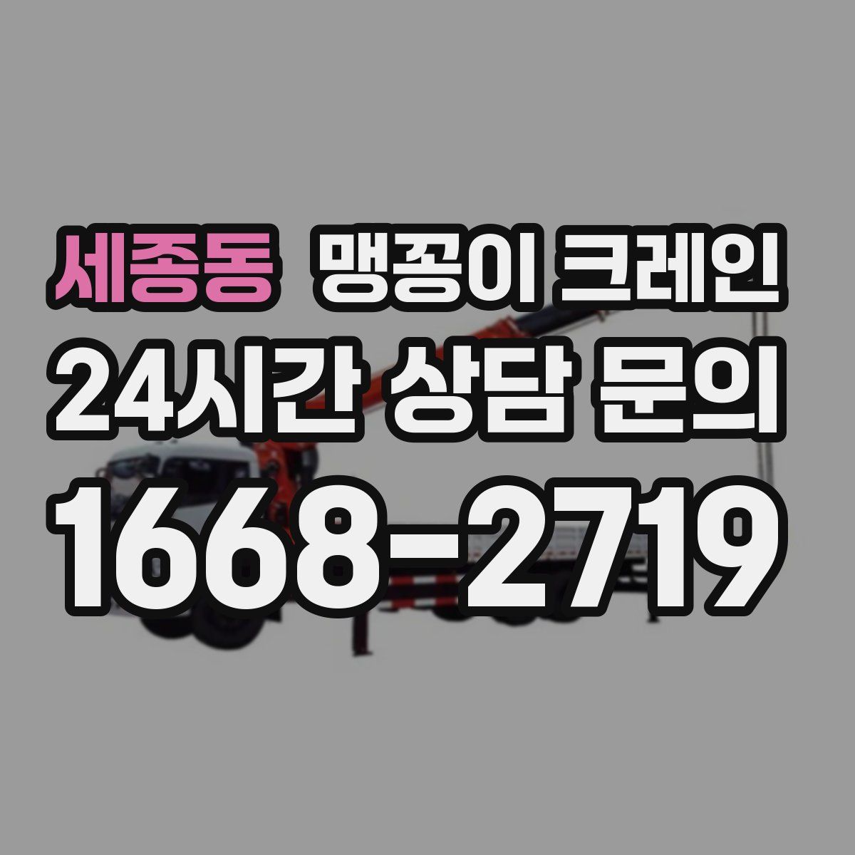세종동 맹꽁이 크레인