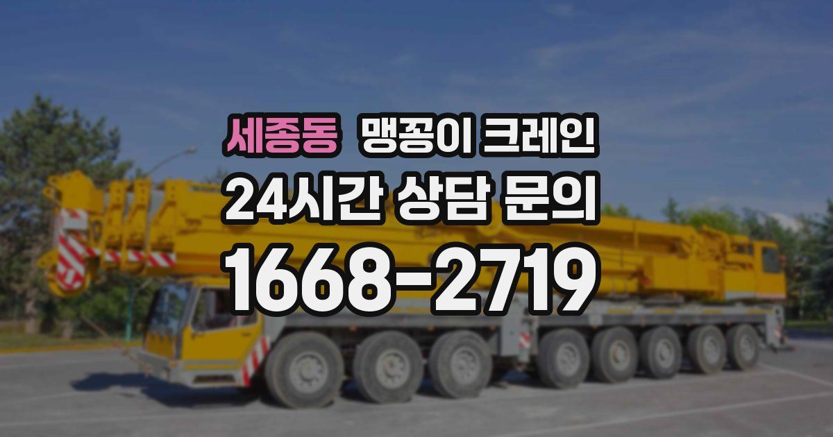 세종동 맹꽁이 크레인