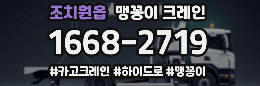 조치원읍 맹꽁이 크레인