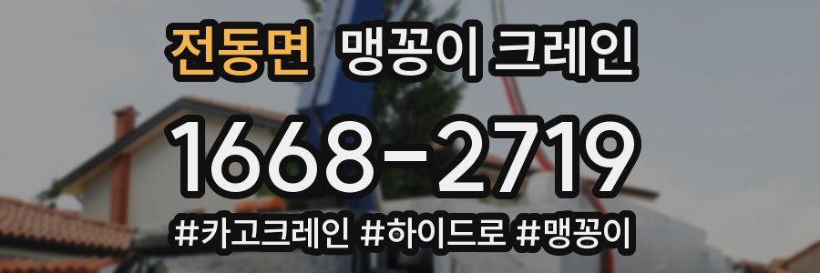 전동면 맹꽁이 크레인