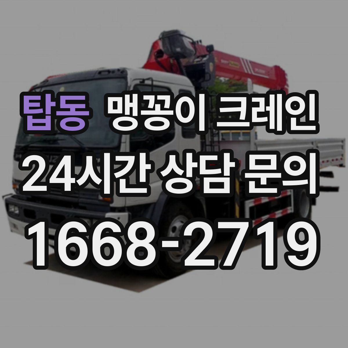 탑동 맹꽁이 크레인