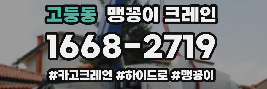 고등동 맹꽁이 크레인