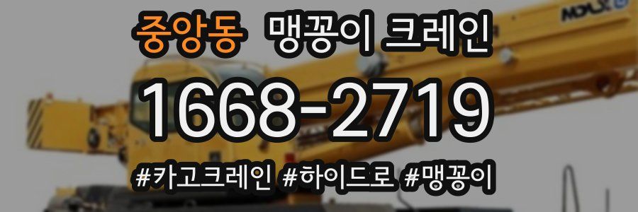 중앙동 맹꽁이 크레인