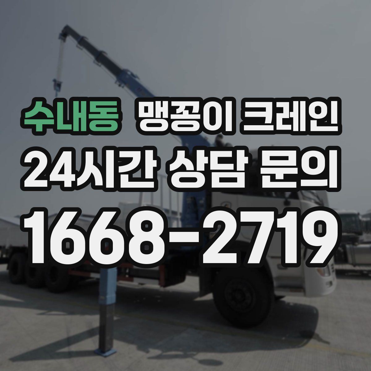 수내동 맹꽁이 크레인