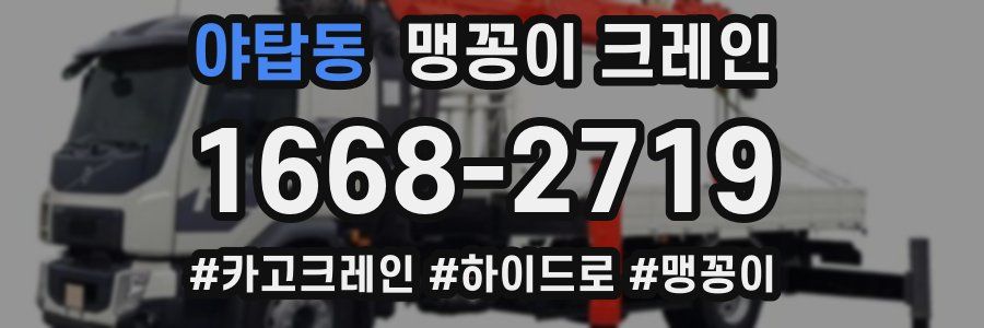 야탑동 맹꽁이 크레인