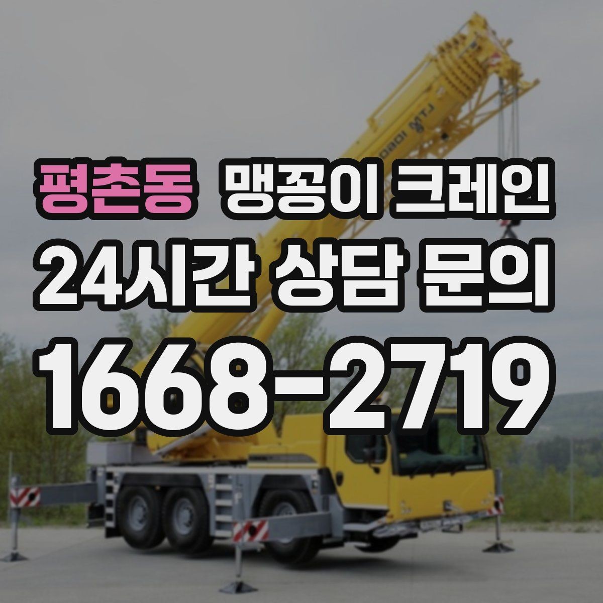 평촌동 맹꽁이 크레인 이동 거리·작업 시간에 따른 비용 차이
