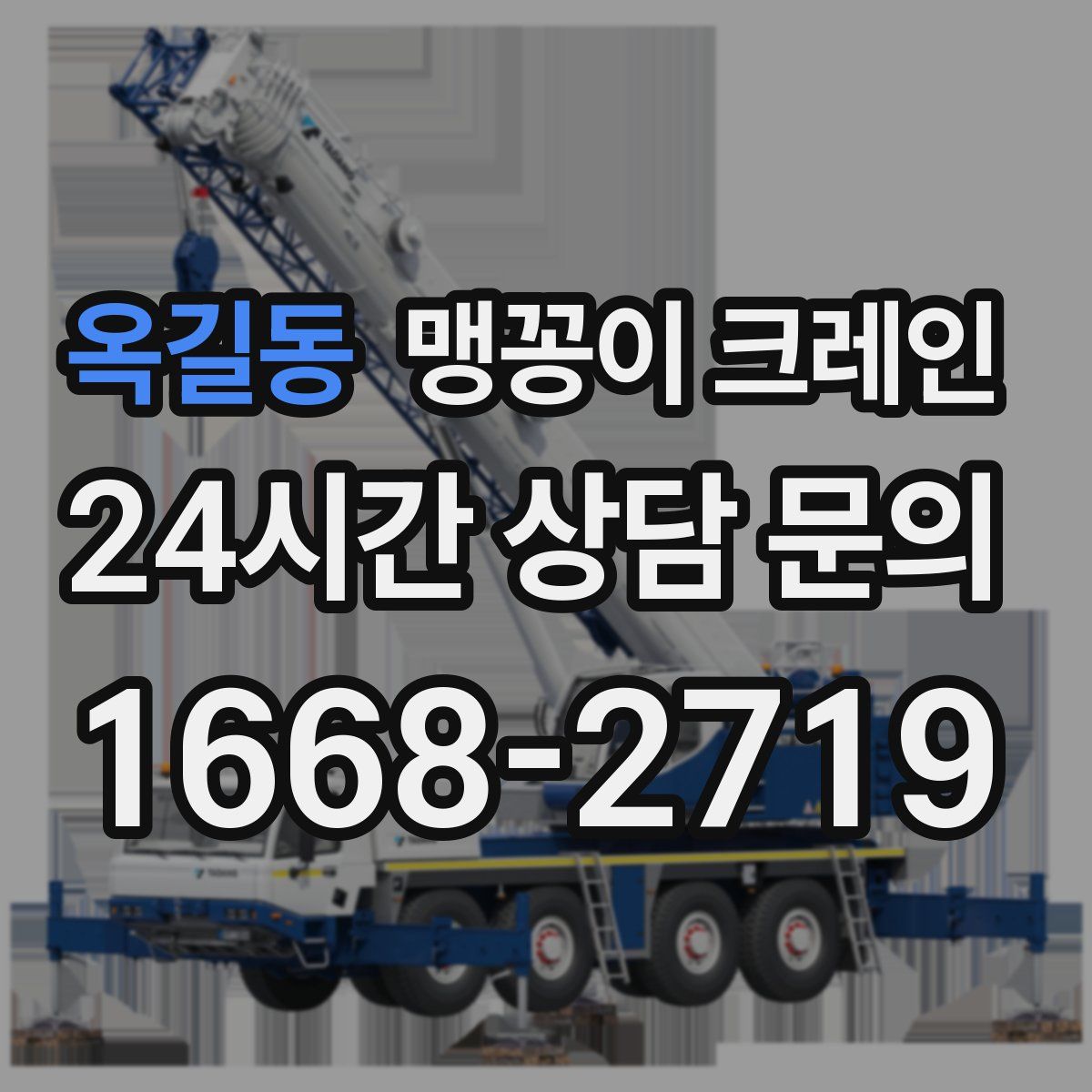 옥길동 맹꽁이 크레인