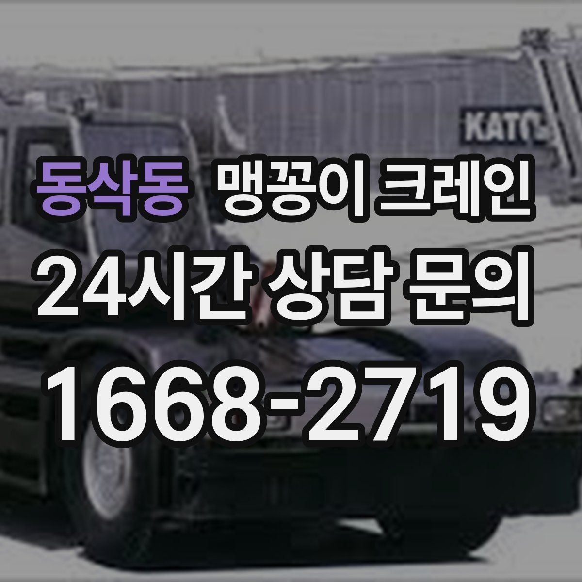 동삭동 맹꽁이 크레인 카고 크레인과 어떤 점이 다른가요