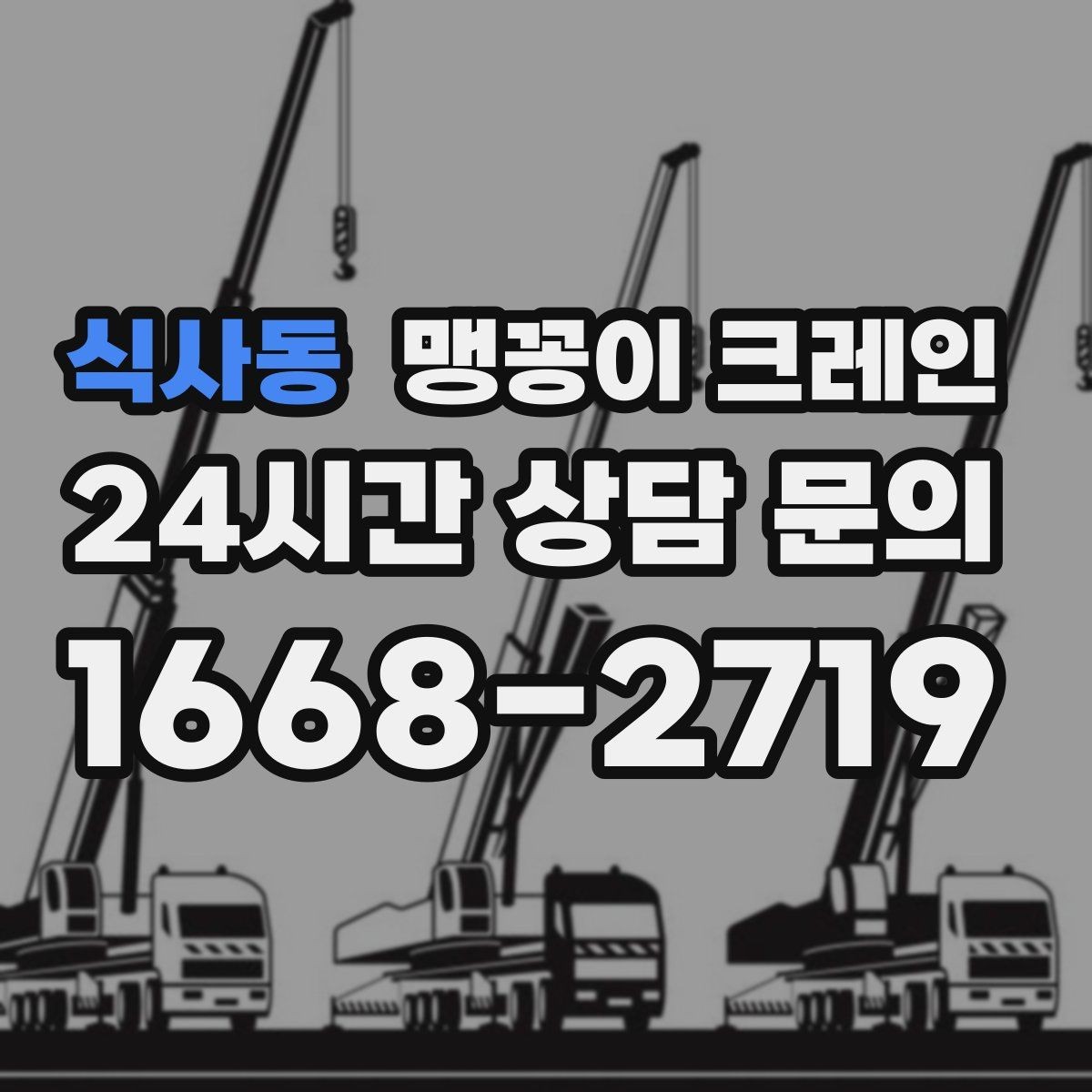 식사동 맹꽁이 크레인 전고 제한이 있는 현장에서 가능한 작업 범위