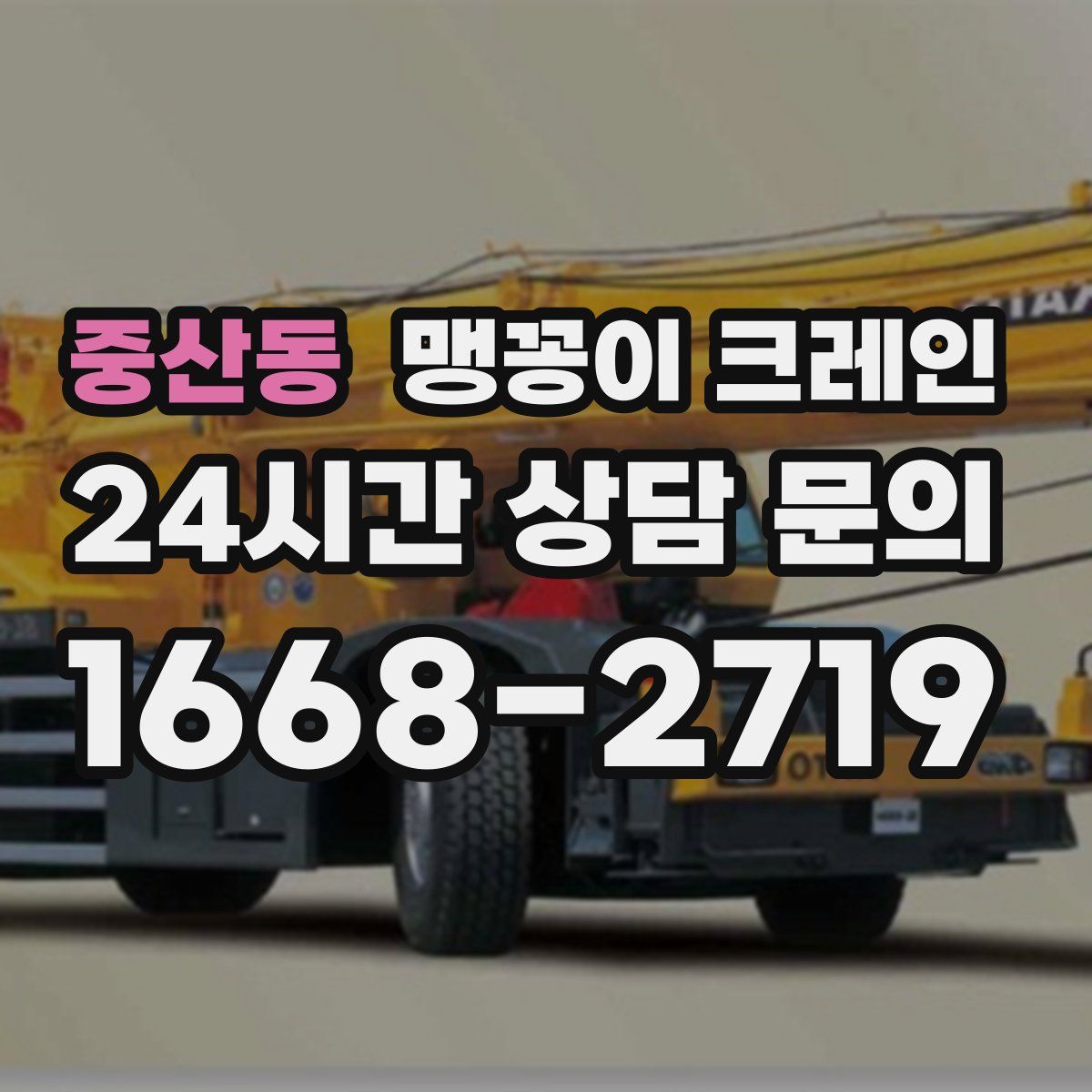 중산동 맹꽁이 크레인