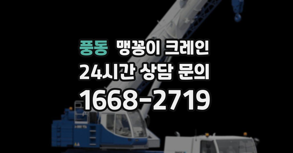 풍동 맹꽁이 크레인