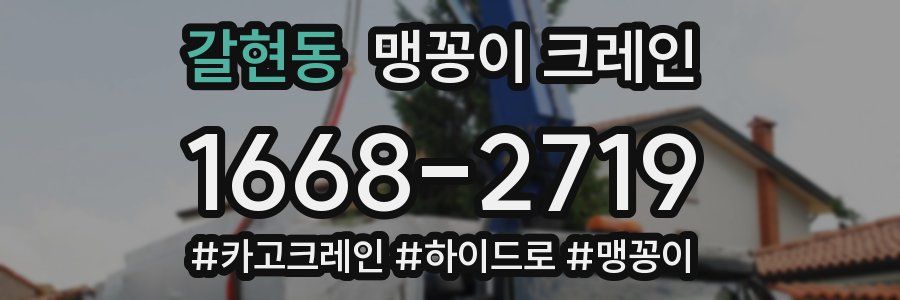 갈현동 맹꽁이 크레인