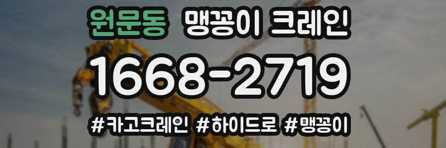 원문동 맹꽁이 크레인