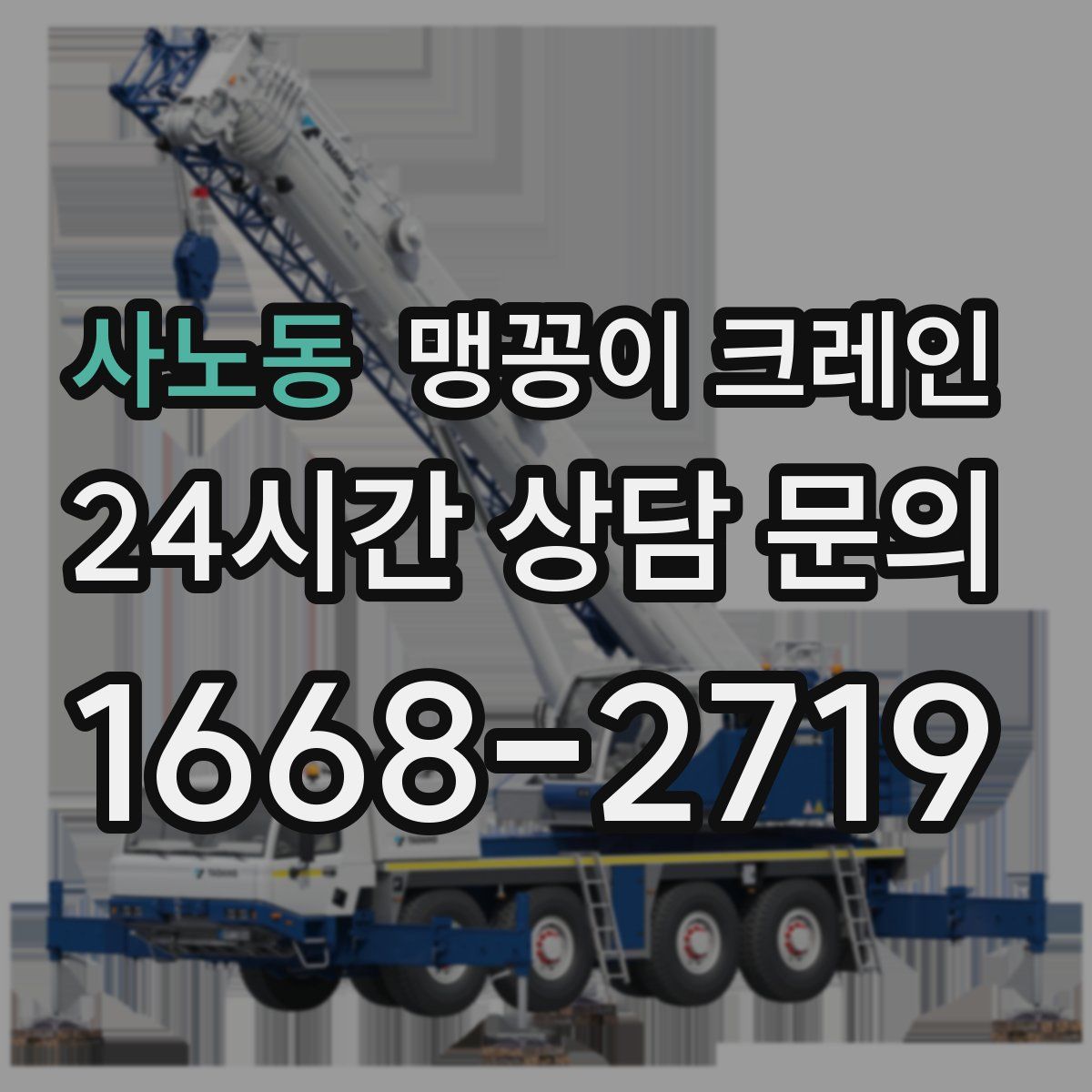 사노동 맹꽁이 크레인