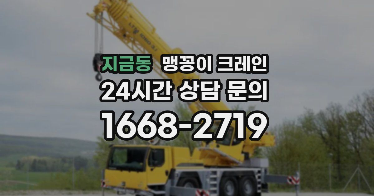 지금동 맹꽁이 크레인