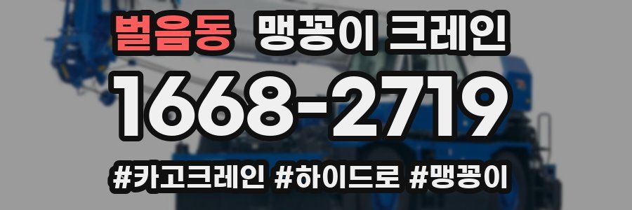 벌음동 맹꽁이 크레인